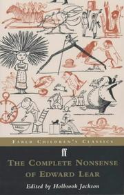 Cover of: The Complete Nonsense of Edward Lear (Faber Children's Classics)