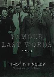 Cover of: Famous Last Words by Timothy Findley