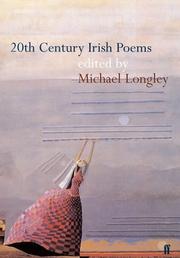 Cover of: 20th Century Irish Poems (Poet to Poet) by Michael Longley, Michael Longley