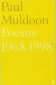 Cover of: Poems, 1968-1998 by Paul Muldoon