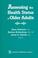 Cover of: Assessing the health status of older adults