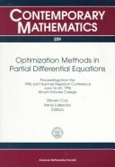 Cover of: Optimization methods in partial differential equations: proceedings from the 1996 joint summer research conference, June 16-20, 1996, Mount Holyoke College