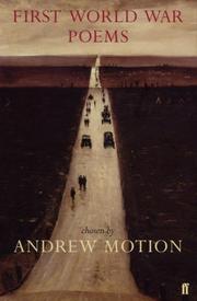 Cover of: First World War poems by edited by Andrew Motion.