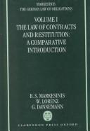 Cover of: The German law of obligations by B. S. Markesinis
