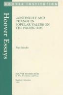 Cover of: Continuity and change in popular values on the Pacific Rim