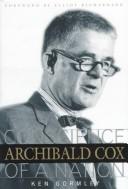 Cover of: Archibald Cox: conscience of a nation