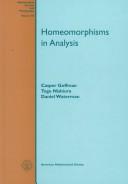 Cover of: Homeomorphisms in analysis | Casper Goffman