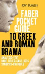 Cover of: The Faber Pocket Guide to Greek and Roman Drama (Faber's Pocket Guides)