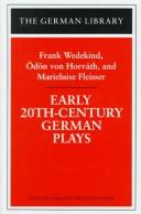 Cover of: Early 20th-century German plays