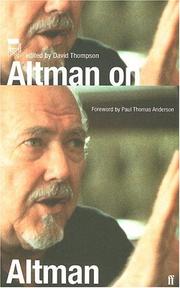 Altman on Altman by Robert Altman, David Thompson