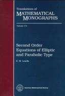 Cover of: Second order equations of elliptic and parabolic type