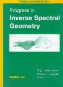 Cover of: Progress in inverse spectral geometry