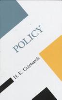 Policy by H. K. Colebatch