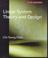 Cover of: Linear system theory and design