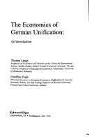 Cover of: The economics of German unification: an introduction