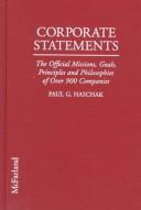 Corporate statements by Paul G. Haschak