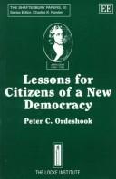 Cover of: Lessons for citizens of a new democracy