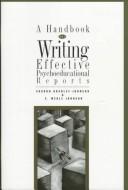 Cover of: A handbook for writing effective psychoeducational reports