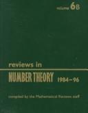 Cover of: Reviews in number theory, 1984-96: as printed in Mathematical reviews