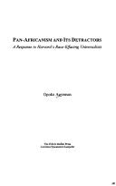 Cover of: Pan-Africanism and its detractors | Opoku Agyeman