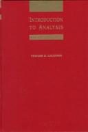 Introduction to analysis by Edward Gaughan