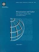 Cover of: Privatization and labor: what happens to workers when governments divest?