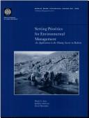 Cover of: Setting priorities for environmental management: an application to the mining sector in Bolivia