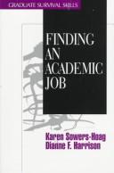 Cover of: Finding an academic job