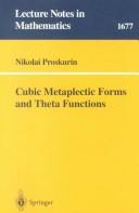 Cover of: Cubic metaplectic forms and theta functions