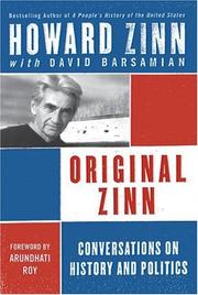 Cover of: Original Zinn by Howard Zinn