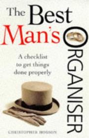 Cover of: The Best Man's Organizer (Getting It Right) by Christopher Hobson