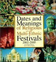 Cover of: Dates and Meanings of Religious and Other Multi-Ethnic Festivals | Shrikala Warrier