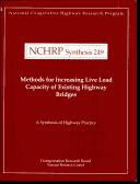 Cover of: Methods for increasing live load capacity of existing highway bridges | Roger A. Dorton