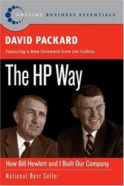 Cover of: The HP Way by David Packard