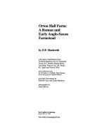 Cover of: Orton Hall Farm: a Roman and early Anglo-Saxon farmstead