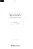 Cover of: Marriage laws, rites, records & customs | Colin R. Chapman