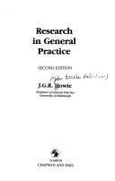 Cover of: Research in general practice