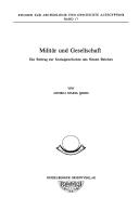 Cover of: Militär und Gesellschaft: ein Beitrag zur Sozialgeschichte des Neuen Reiches