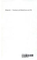 Cover of: Tanztheater und bildende Kunst nach 1945: eine Untersuchung der Gattungsvermischung am Beispiel der Kunst Robert Rauschenbergs, Jasper Johns', Frank Stellas, Andy Warhols und Robert Morris' unter besonderer Berücksichtigung ihrer Arbeiten für das Tanztheater Merce Cunninghams