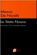 Cover of: Lo Stato nuovo by Marco De Nicolò, Marco De Nicolò