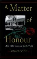 A matter of honour by Susan Code