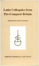 Cover of: Latin colloquies from pre-conquest Britain