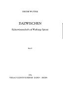 Cover of: Dazwischen: Kulturwissenschaft auf Warburgs Spuren