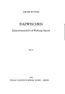 Cover of: Dazwischen by Dieter Wuttke