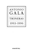 Cover of: Troneras, 1993-1996 by Antonio Gala