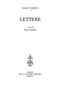 Cover of: Lettere by Marco Parenti