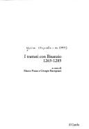 Cover of: I trattati con Bisanzio: 1265-1285