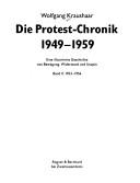 Cover of: Die Protest-Chronik 1949-1959 by Wolfgang Kraushaar