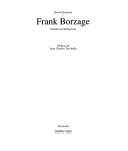 Cover of: Frank Borzage: Sarastro à Hollywood