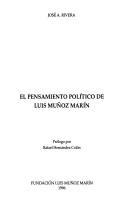 Cover of: El pensamiento político de Luis Muñoz Marín